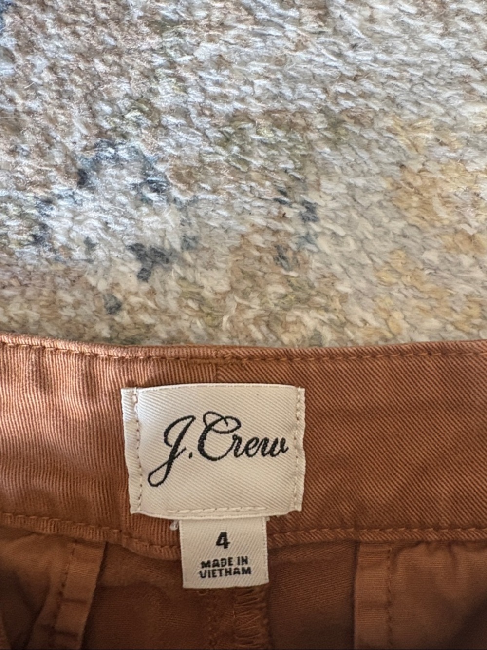 J. Crew High-Waist Rust Brown Shorts - Picture 2 of 3